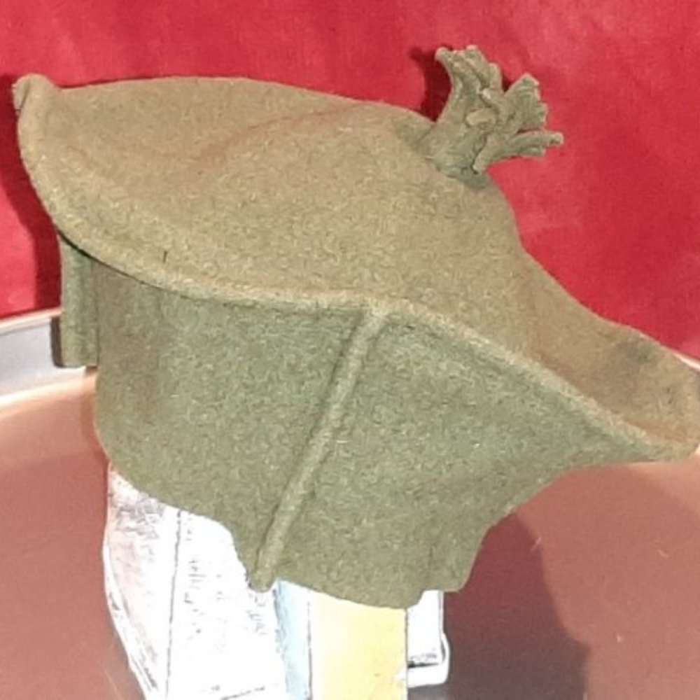 French Green Wool Beret